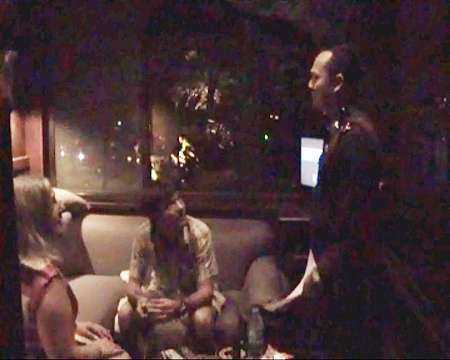 The holiday makers report their loses to the police